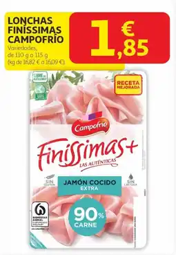 Alcampo CAMPOFRIO Lonchas finissimas oferta