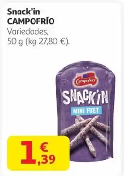 Alcampo CAMPOFRÍO Snack'in oferta