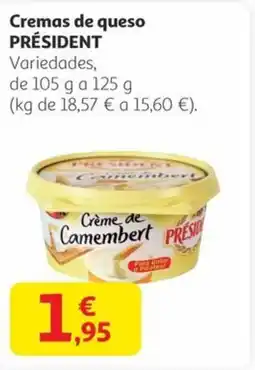 Alcampo PRÉSIDENT Cremas de queso oferta