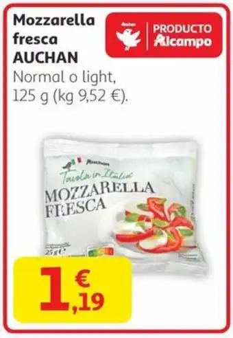 Alcampo AUCHAN Mozzarella fresca oferta
