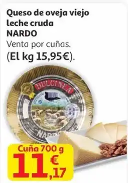 Alcampo NARDO Queso de oveja viejo leche cruda oferta