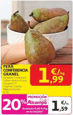 Alcampo Pera conferencia granel oferta