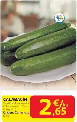 Alcampo Calabacín oferta