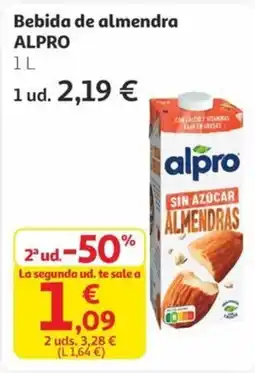 Alcampo ALPRO Bebida de almendra oferta