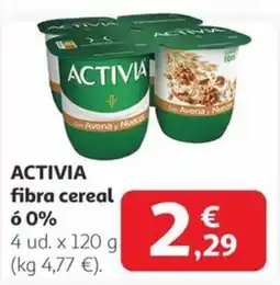 Alcampo ACTIVIA fibra cereal oferta