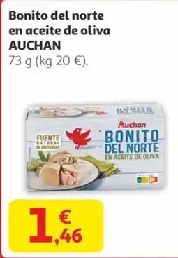 Alcampo AUCHAN Bonito del norte en aceite de oliva oferta