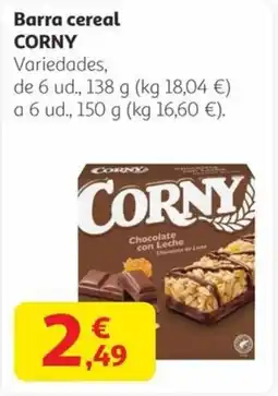 Alcampo CORNY Barra cereal oferta