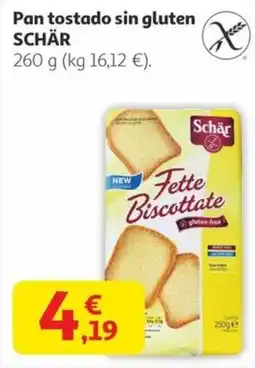 Alcampo SCHÄR Pan tostado sin gluten oferta