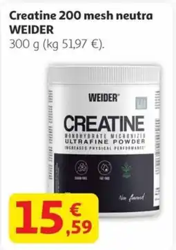 Alcampo WEIDER Creatine 200 mesh neutra oferta