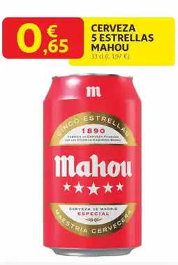 Alcampo MAHOU Cerveza 5 estrellas oferta