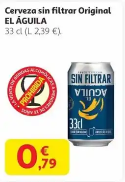 Alcampo EL ÁGUILA Cerveza sin filtrar Original oferta