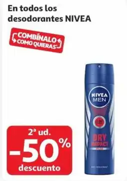 Alcampo NIVEA En todos los desodorantes oferta
