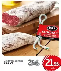 Condis Subirats - llonganissa de pages oferta