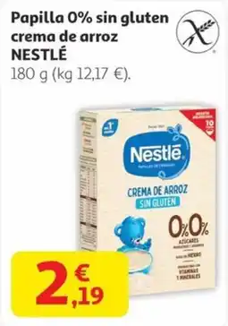 Alcampo NESTLÉ Papilla 0% sin gluten crema de arroz oferta