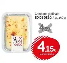 Condis Bo de debò - canelons gratinats oferta