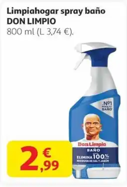 Alcampo DON LIMPIO Limpiahogar spray baño oferta