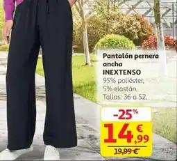 Alcampo INEXTENSO Pantalón pernera ancha oferta