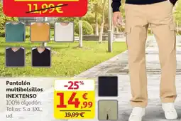 Alcampo INEXTENSO Pantalón multibolsillos oferta