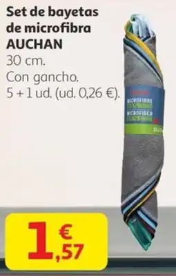 Alcampo AUCHAN Set de bayetas de microfibra oferta