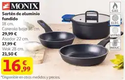 Alcampo MONIX Sartén de aluminio fundido oferta