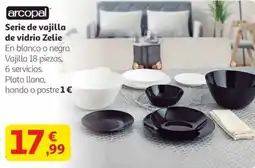 Alcampo ARCOPAL Serie de vajilla de vidrio Zelie oferta
