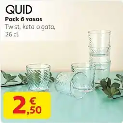 Alcampo QUID Pack 6 vasos oferta