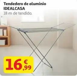 Alcampo IDEALCASA Tendedero de aluminio oferta