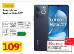 Alcampo REALME Smartphone Note 70T oferta
