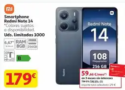 Alcampo REDMI Smartphone Note 14 oferta