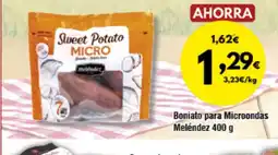 FROIZ Boniato para Microondas Meléndez oferta