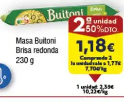 FROIZ Masa Buitoni Brisa redonda oferta