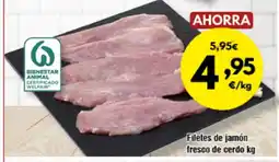 FROIZ Filetes de jamón fresco de cerdo oferta