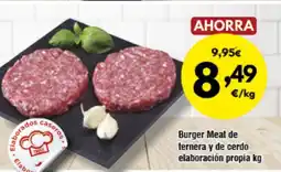 FROIZ Burger Meat de ternera y de cerdo elaboración propia oferta
