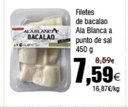 FROIZ Filetes de bacalao Ala Blanca a punto de sal oferta