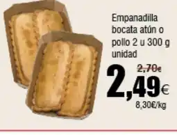 FROIZ Empanadilla bocata atún o pollo 2 oferta