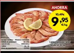 FROIZ Langostino vannamei cocido oferta