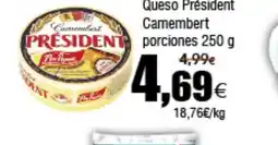 FROIZ PRESIDENT Queso Camembert porciones oferta