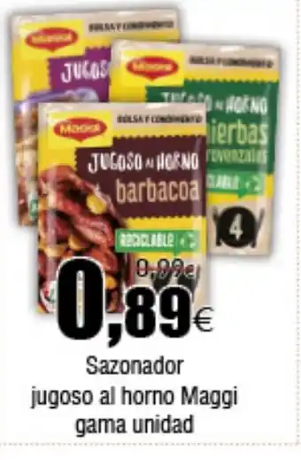 FROIZ MAGGI Sazonador jugoso al horno oferta