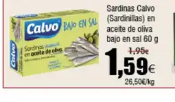 FROIZ CALVO Sardinas (Sardinillas) en aceite de oliva bajo en sal oferta