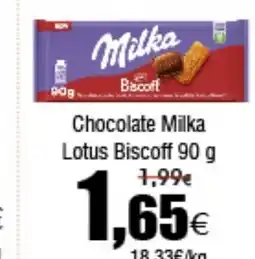 FROIZ Chocolate Milka Lotus Biscoff oferta
