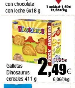 FROIZ Galletas Dinosaurus cereales oferta
