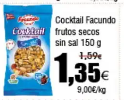 FROIZ FACUNDO Cocktail frutos secos sin sal oferta