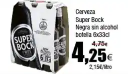 FROIZ SUPER BOCK Cerveza Negra sin alcohol botella oferta