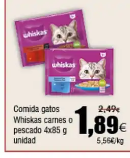 FROIZ WHISKAS Comida gatos carnes o pescado oferta