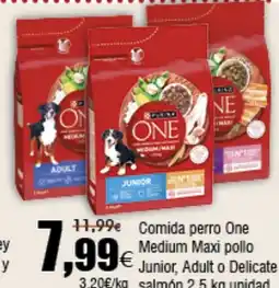 FROIZ Comida perro One Medium Maxi pollo Junior, Adult o Delicate oferta