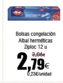 FROIZ ALBAL Bolsas congelación herméticas Ziploc 12 u oferta