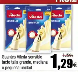 FROIZ VILEDA Guantes sensible tacto talla grande, mediana oferta
