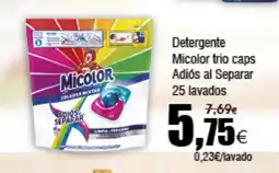 FROIZ MICOLOR Detergente trio caps Adiós al Separar oferta