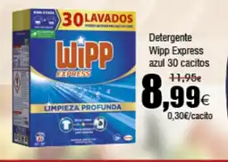 FROIZ WIPP EXPRESS Detergente azul 30 cacitos oferta
