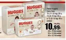 FROIZ HUGGIES Pañal Extra Care oferta